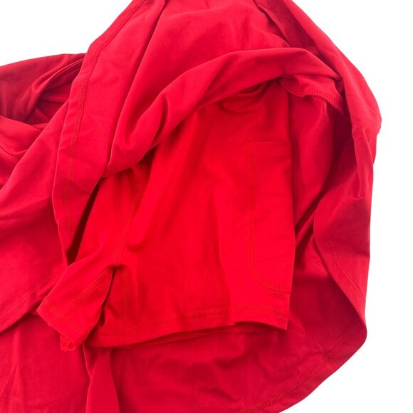Fabletics Women's Heated Red Crossover Flounce Classic Mini Skirt Size S - Picture 8 of 11